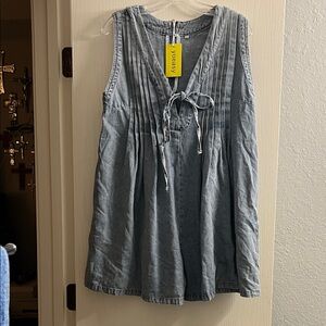 Blue Denim Mini Dress